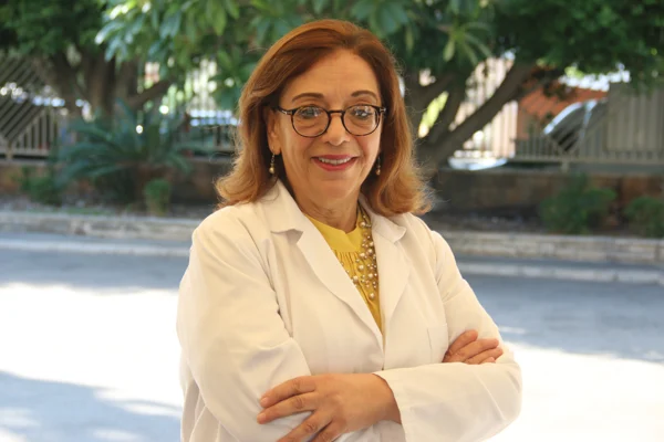 Portrait published for Dr. Maha Abou Alpha